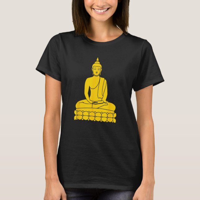 Camiseta Una estatua de Buda (Anverso)