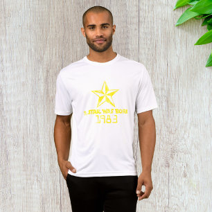 Camiseta Una Estrella De La Vintage Nació En 1983 Estrella