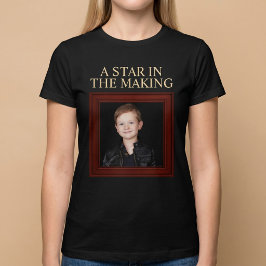 Camiseta UNA ESTRELLA EN FORMACIÓN Foto Personalizada de Ni