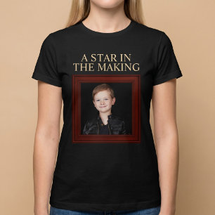 Camiseta UNA ESTRELLA EN FORMACIÓN Foto Personalizada de Ni