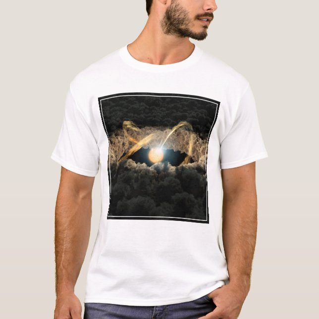 Camiseta Una Estrella Rodeada De Un Disco Protoplanetario (Anverso)