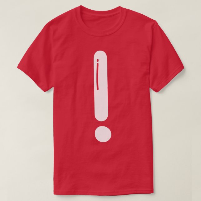 Camiseta una exclamación (Diseño del anverso)