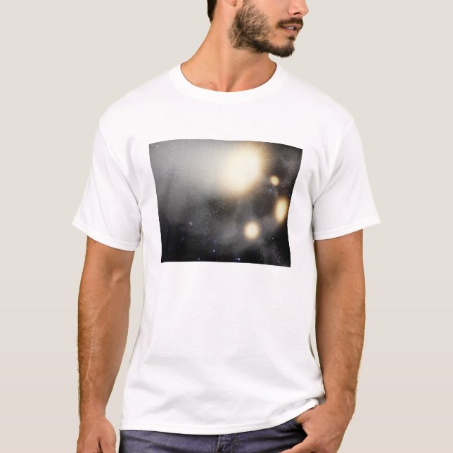 Camiseta Una explosión de galaxias (Anverso)