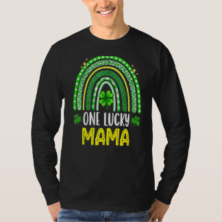 Camiseta Una familia divertida y afortunada de mamá en el D