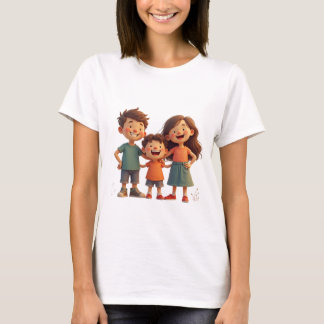 Camiseta una familia feliz