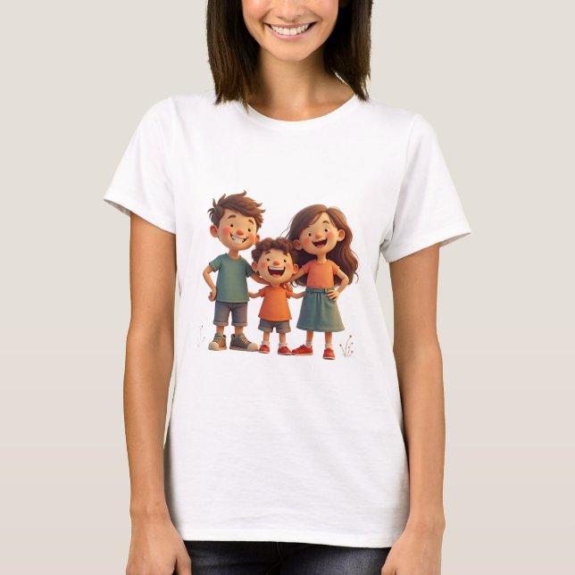 Camiseta una familia feliz (Anverso)
