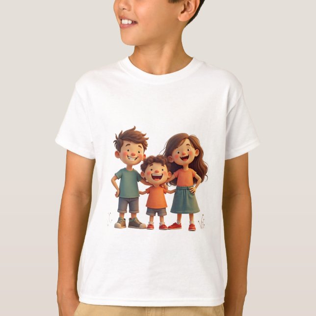 Camiseta una familia feliz (Anverso)