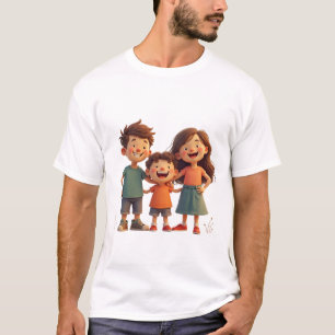 Camiseta una familia feliz
