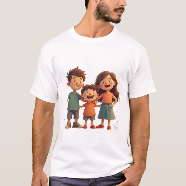 Camiseta una familia feliz (Anverso)
