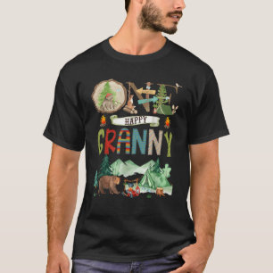 Camiseta Una Feliz Abuela Campista Cumpleaños 1 Oso Camping