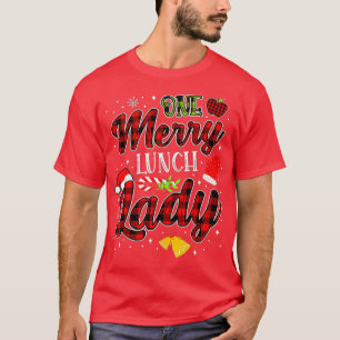 Camiseta Una feliz dama de almuerzo Navidades divertidas na