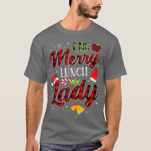 Camiseta Una feliz dama de almuerzo Navidades divertidas na
