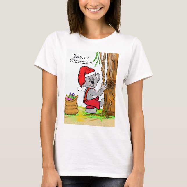 Camiseta Una Feliz Navidad Koala (Anverso)