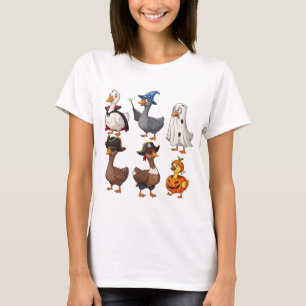 Camiseta Una fiesta de disfraces de Halloween para aves: Pa