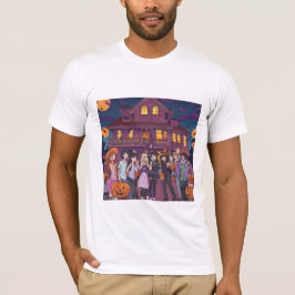 Camiseta Una fiesta gótica de Halloween