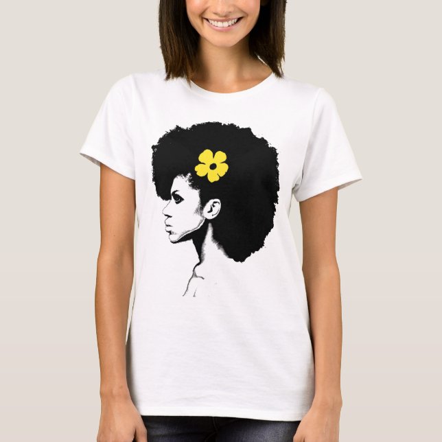 Camiseta Una flor amarilla (Anverso)