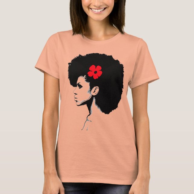 Camiseta Una flor roja (Anverso)