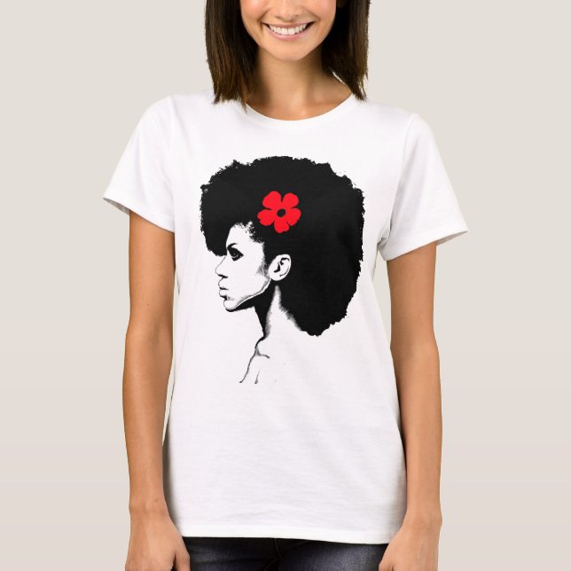 Camiseta Una flor roja (Anverso)
