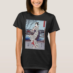 Camiseta Una fresca tarde de verano en el puente, Utagawa H