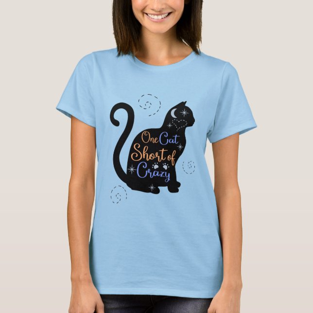 Camiseta Una gata, una chica loca y loca (Anverso)
