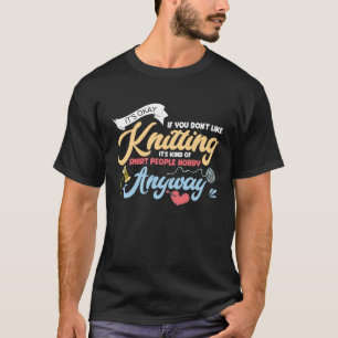 Camiseta Una Gente Inteligente Hobby Knitter Crocheting