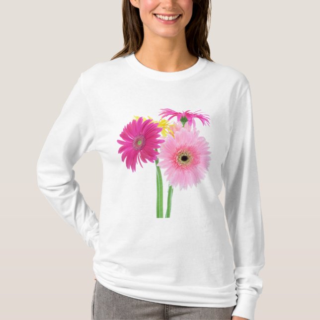 Camiseta Una Gerbera Rosa (Anverso)