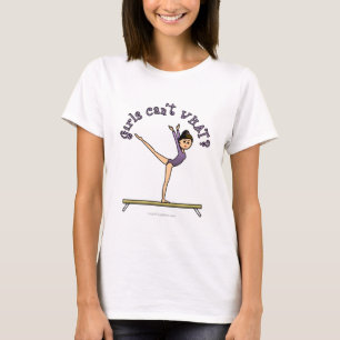 Camiseta Una gimnasta ligera en equilibrio