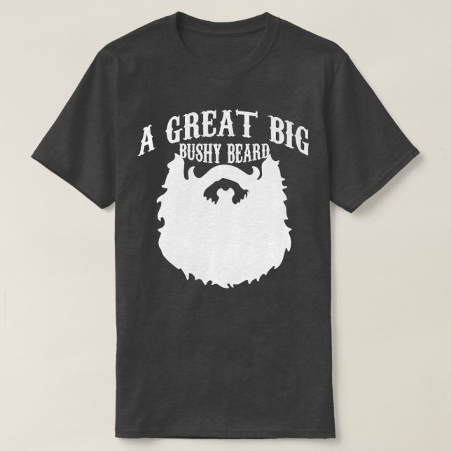 Camiseta Una Gran Barba Bushy 3 (Diseño del anverso)