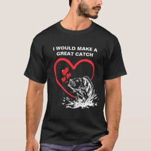 Camiseta Una gran captura de amor pescando