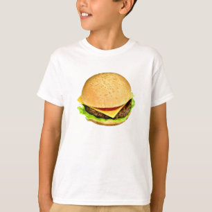 Camiseta Una gran foto jugosa de Cheeseburger