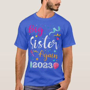 Camiseta Una Gran Hermana De Nuevo 2023 Niños En Invitación
