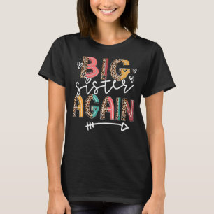 Camiseta Una Gran Hermana De Nuevo Invitación De Embarazo P