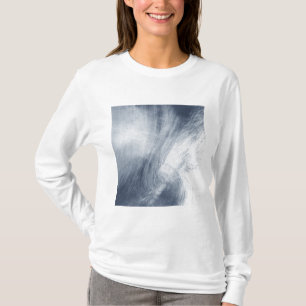 Camiseta Una gran nube de burbujas serpentea sobre el mar