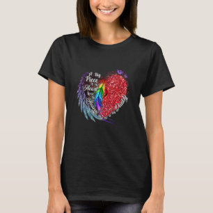 Camiseta Una Gran Parte De Mi Corazón Vive En El Cielo Y Él