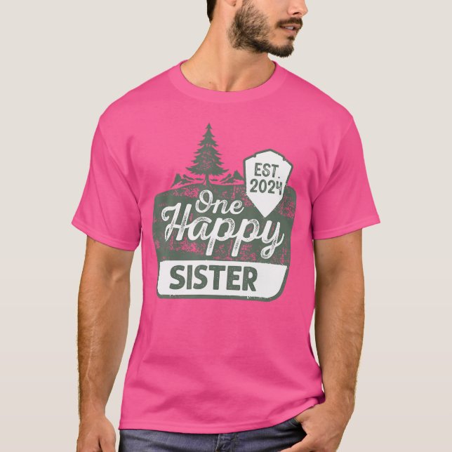 Camiseta Una hermana feliz feliz camper pareja con los amig (Anverso)