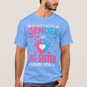 Camiseta Una Hermana Rosa O Azul Divertida Te Ama El Género