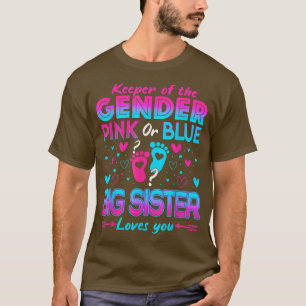 Camiseta Una Hermana Rosa O Azul Divertida Te Ama El Género