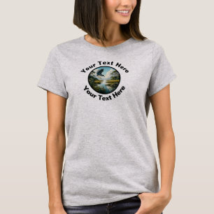 Camiseta Una hermosa garza nocturna de corona amarilla 