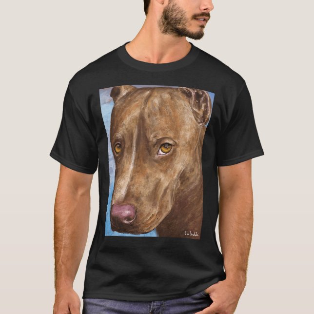 Camiseta Una hermosa pintura de Toro de Nariz Roja (Anverso)