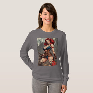 Camiseta Una heroína de alfileres en un mundo post-apocalíp