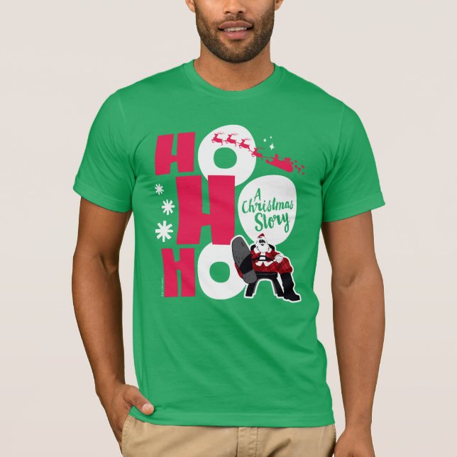 Camiseta Una historia de Navidades | Ho Ho Ho Ho Ho Ho (Anverso)