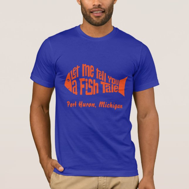 Camiseta Una historia de pescado personalizada (Anverso)