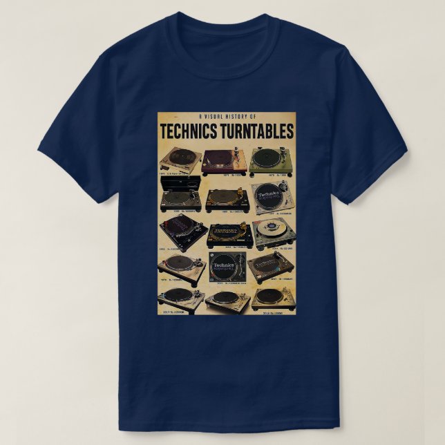 Camiseta Una Historia Visual De Los Cambios Técnicos (Diseño del anverso)