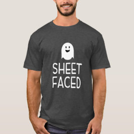 Camiseta Una hoja frente a un gracioso Fiesta de Halloween 