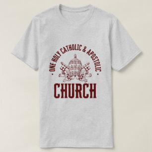 CAMISETA UNA IGLESIA SANTA, CATÓLICA Y APOSTÓLICA
