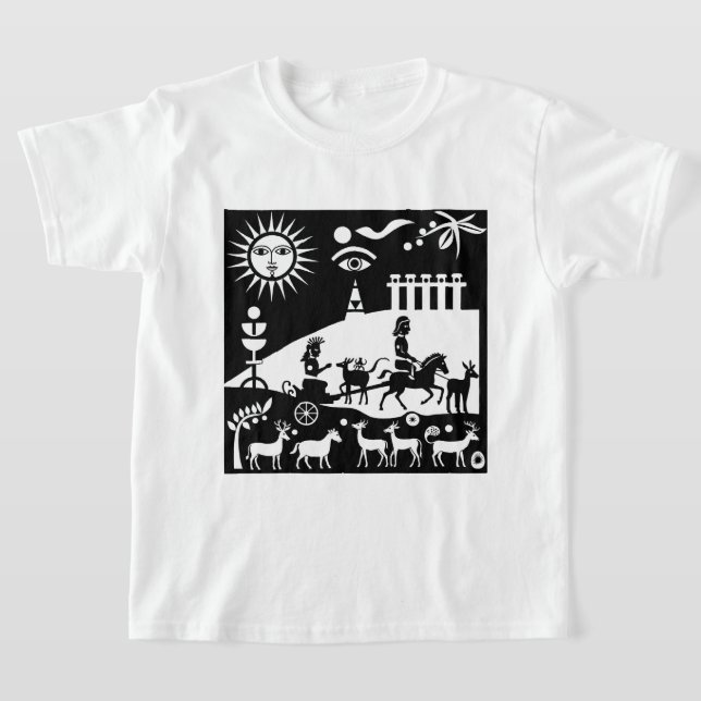 Camiseta Una ilustración de estilo antiguo (Distribución)