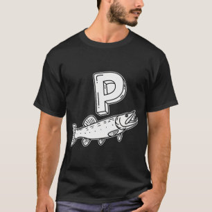 Camiseta Una ilustración de la letra P representa la lucio
