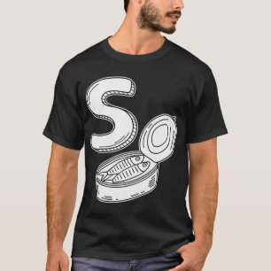 Camiseta Una ilustración de la letra S representa a la sard