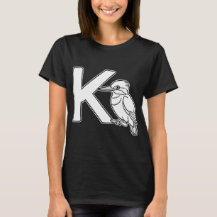 Camiseta Una ilustración de martín pescador junto a la letr