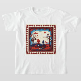 Camiseta Una ilustración de recorte de papel